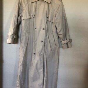 Women’s  Vintage Longline Trench Coat by Gitano in Tan